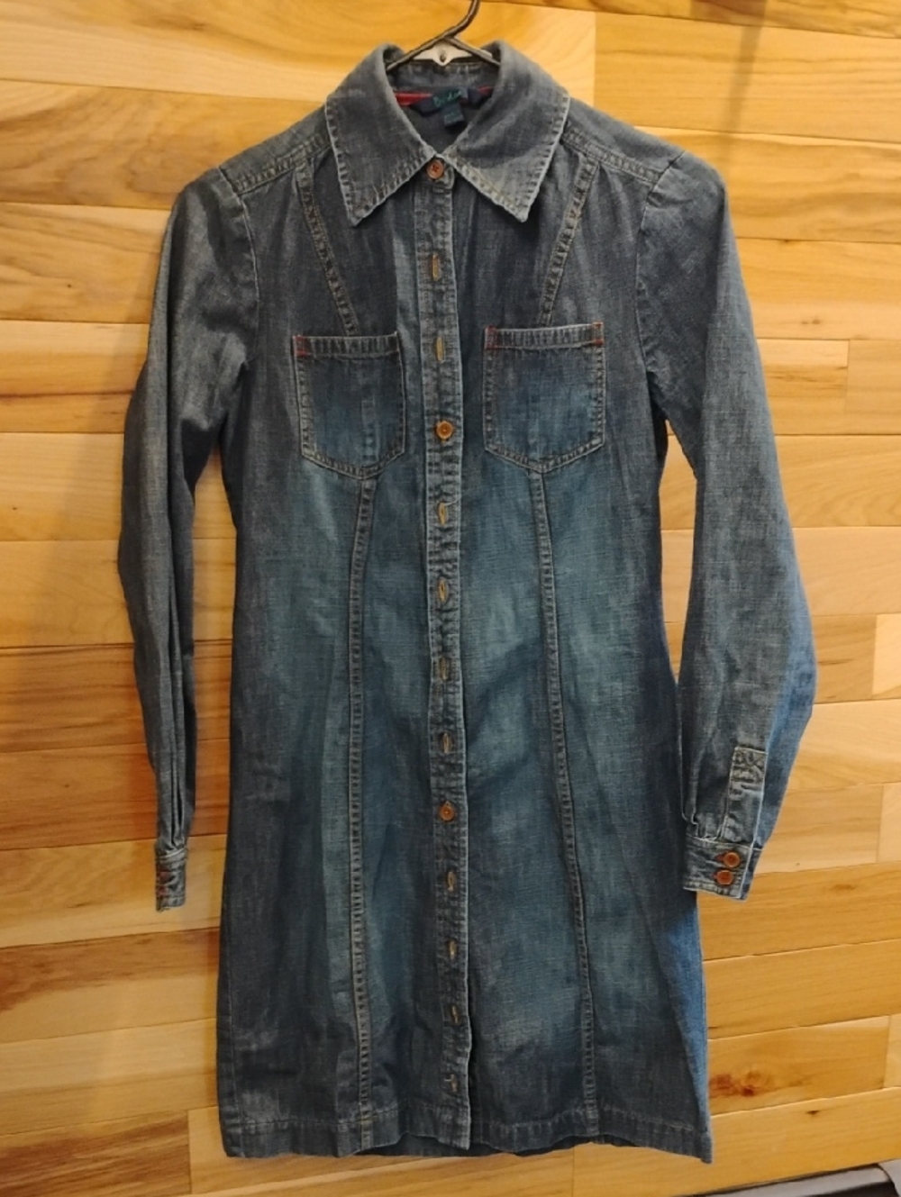 Boden Denim Button-Up Shirt Dress/Tunic Sz 8R